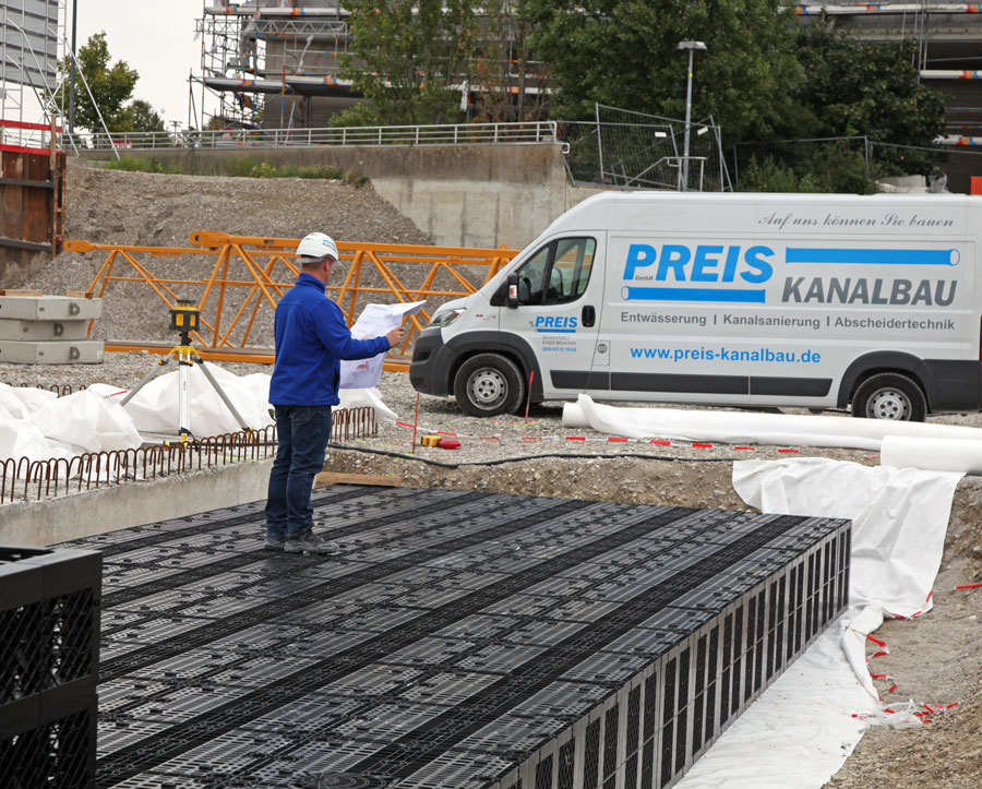 Arbeiten bei Preis Kanalbau in München